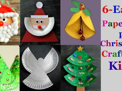 6-Easy paper plate Christmas craft Ideas for kids ( part 2 )