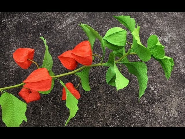 ABC TV | How To Make Physalis Alkekengi From Crepe Paper - Craft Tutorial