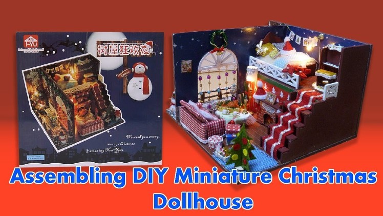 Assembling  DIY Miniature Christmas Dollhouse