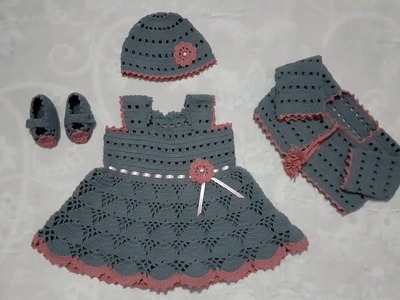 Baby girl frock crochet 6months to 1year