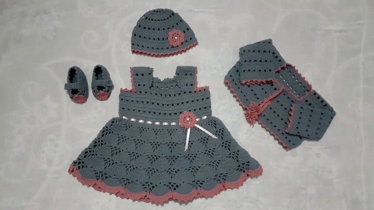 Baby girl frock crochet 6months to 1year