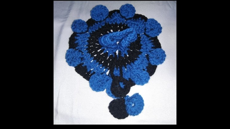 Blue and black new crochet designer dress for three no Laddu gopal Ji