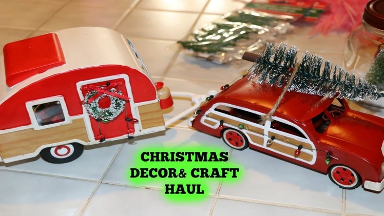 CHRISTMAS DECOR & CRAFT HAUL | DOLLAR TREE | TARGET |