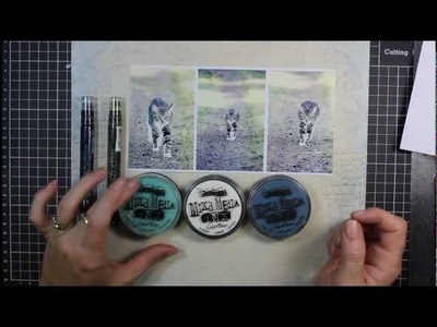 Creative Background Tutorial - Patchwork Stamping.