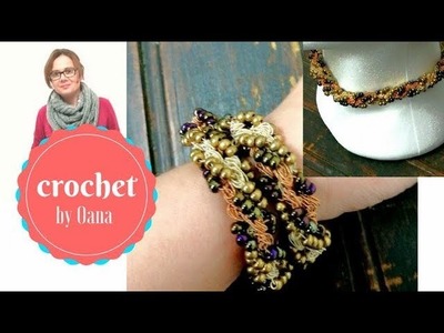 Crochet 2 in 1 neckalce bracelete by Oana