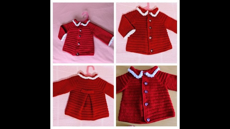 Crochet baby jacket