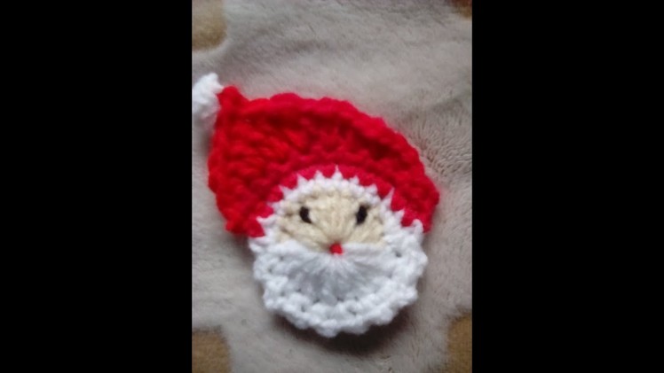 Crochet Christmas Mini Santa Ornament Pattern