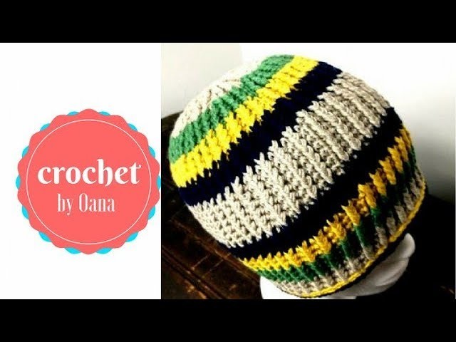 Crochet ribbed hat by Oana