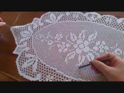 Crochet tablecloth tutorial