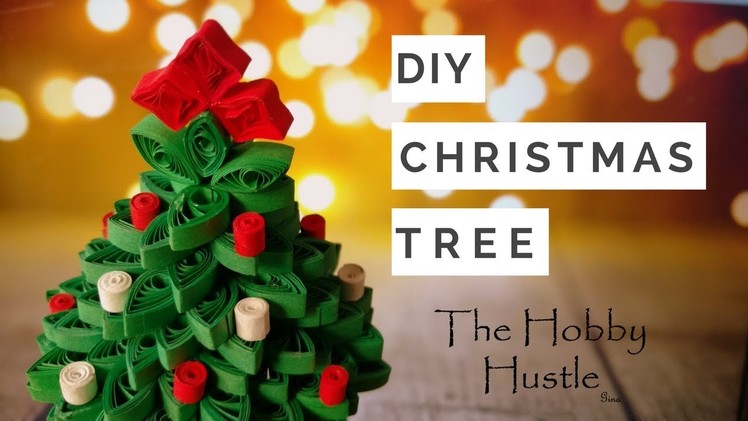 DIY 3D Quilling Christmas Tree | Mini Xmas tree Tutorial
