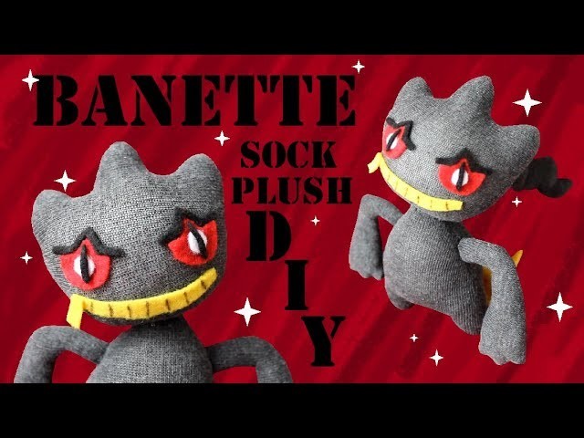❤ DIY Banette Sock Plush! How To Make A Cute Pokemon Plushie! ❤