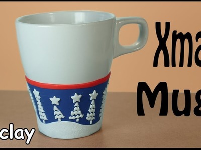 DIY Christmas Mug decoration - Polymer clay tutorial