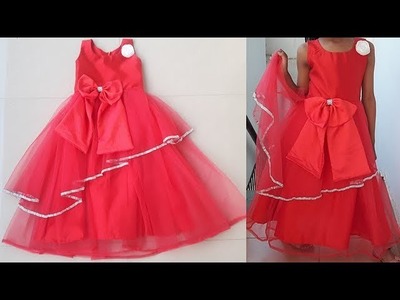 DIY Designer Party Wear \Festive Wear Baby Frock Cutting And Stitching Tutorial