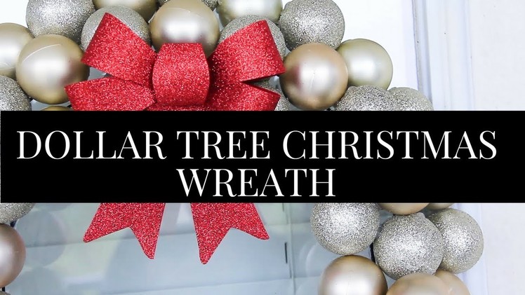 DIY Dollar Tree - Christmas Wreath Tutorial.Decorating Ideas (projects under $10) (Home Decor)