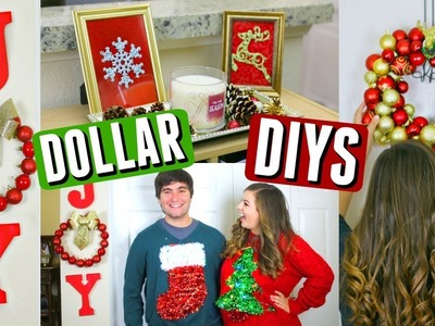 DIY Dollar Tree Christmas Decorations! Cheap Holiday Decor DIYs!