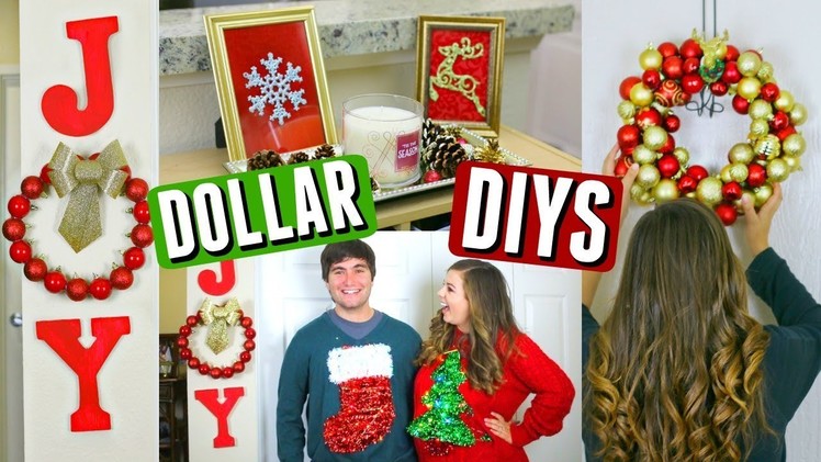 DIY Dollar Tree Christmas Decorations! Cheap Holiday Decor DIYs!