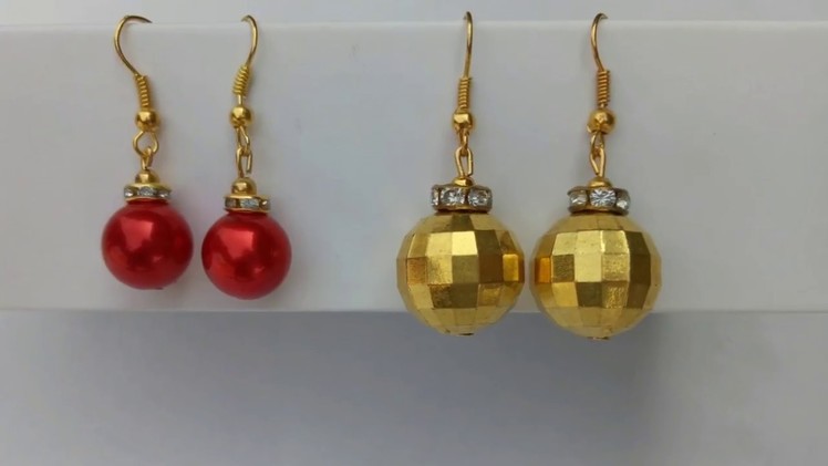 DIY Earrings.Christmas Bulb Earring.How to make Dangle earring.Making trendy earring.Bulb Earring