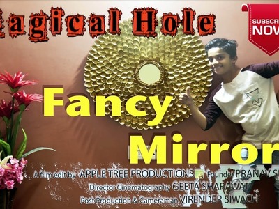 DIY  Fancy Mirror with Plastic Spoons Room Decor || Magical Hole