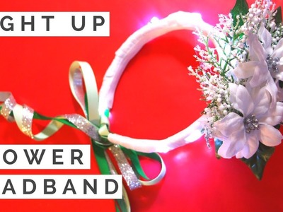DIY Flower Headband Tutorial - How to Make a Flower Girl Headband for Winter Weddings