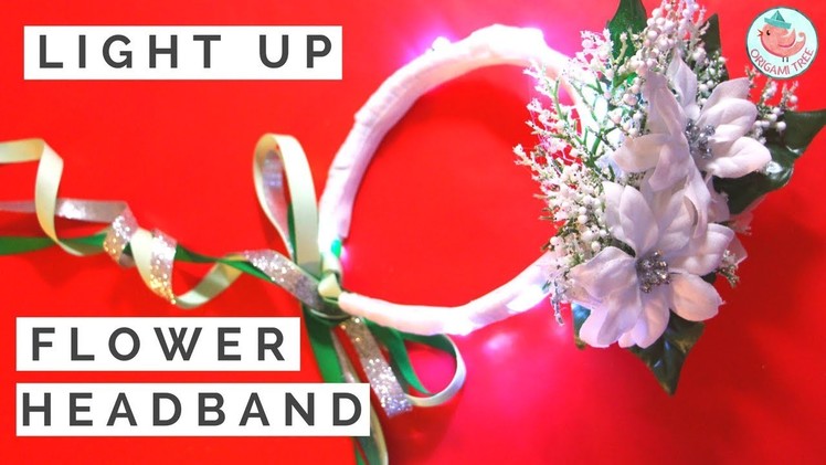 DIY Flower Headband Tutorial - How to Make a Flower Girl Headband for Winter Weddings