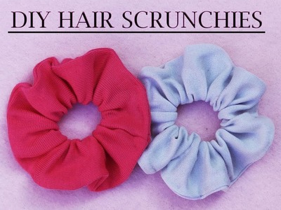 DIY: How To Make NO SEW Hair Scrunchies I DIY DECEMBER EP. 1 I Recycle old t-shirt