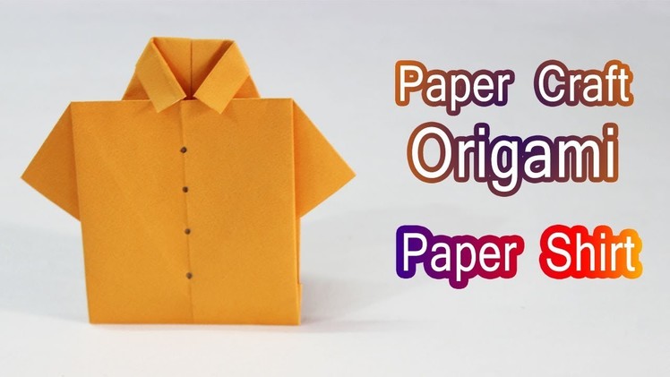 DIY Origami Shirt - How to make Paper Shirt - Shirt in Paper - Kids Crafts - Paper Craft Tutorials