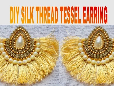 DIY Tassel Earring || Handmade Silk Thread Tassel Earring Tutorial