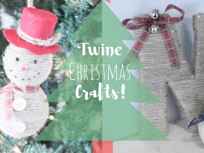 DIY TWINE ORNAMENT AND HOLIDAY DECOR | SO EASY | CHRISTMAS CRAFT