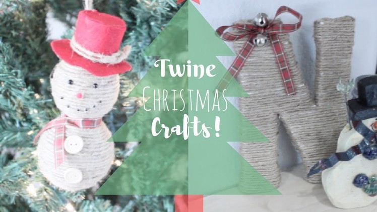 DIY TWINE ORNAMENT AND HOLIDAY DECOR | SO EASY | CHRISTMAS CRAFT