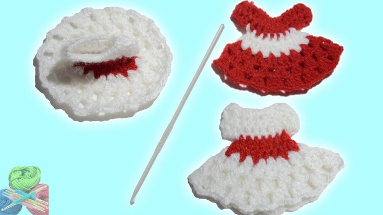 Easy Crochet Barbie Dress | How to Make Woolen Frock for Doll | NUTAN HASTAKALA