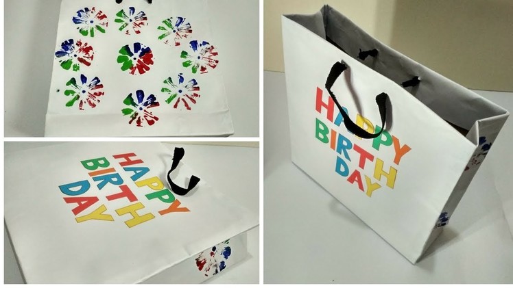 Easy Paper Gift Bag, Gift Wrap Ideas for Birthdays, Gift Bag with Handles, Origami Gift Bag