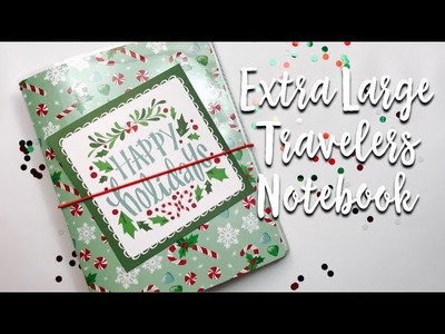 EXTRA LARGE Travelers Notebook. 25 Days Of Crafts-mas