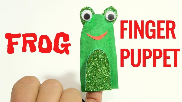 FROG FINGER PUPPET | HOW TO MAKE FINGER PUPPET | ANIMAL PUPPET | PUPPET FOR KIDS | KIDS CRAFT | TANU