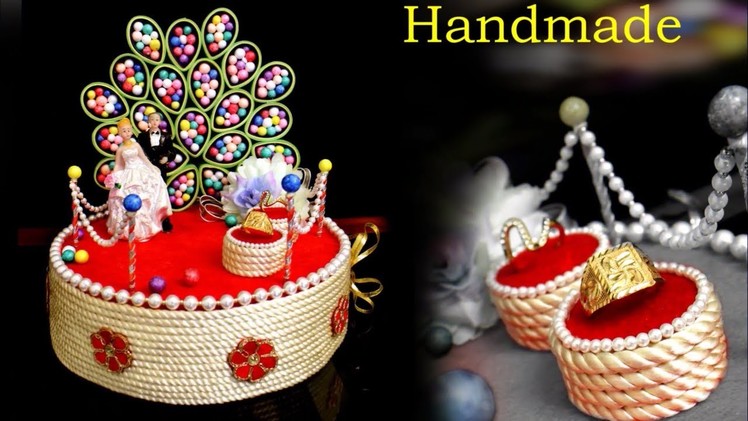 Handmade Engagement Ring Tray decoration Tutorial || DIY Wedding Tray decoration Idea