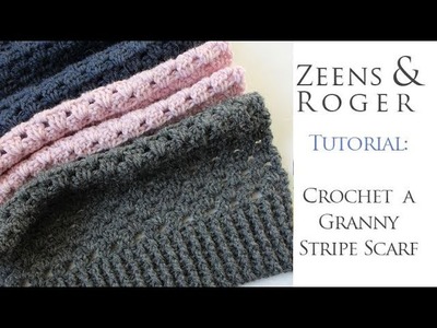 How to Crochet a Granny Stripe Scarf