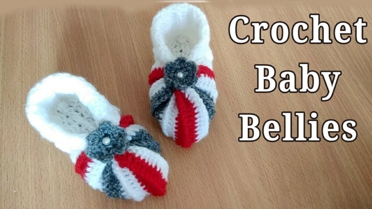 How to Crochet Cute Baby ???? Slippers.Bellies