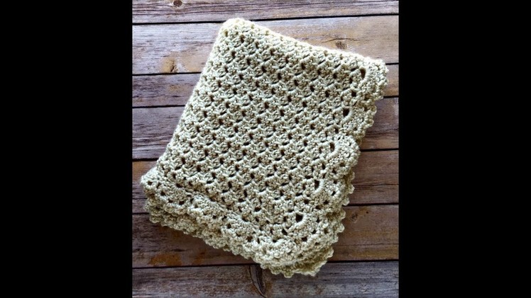 How to Crochet: Duchess Baby Blanket Part I - Left Handed