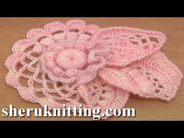 How to Crochet Floral Scrumble Tutorial 4 Part 2 of 2 Freeform