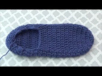 How To Crochet Slippers, Lilu's Handmade Corner Video # 210