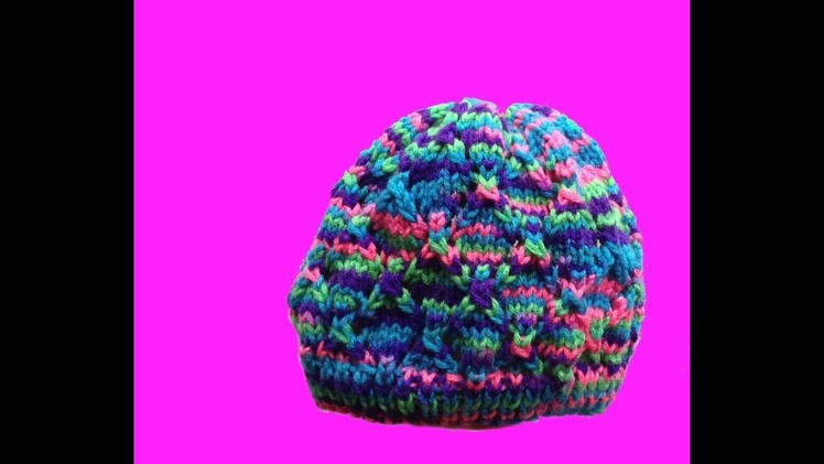 How to knit a hat - with straight needles for a small child