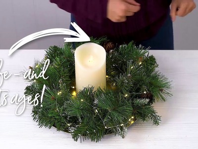 How to make a Christmas table centerpiece