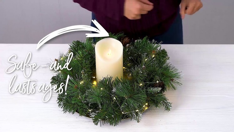 How to make a Christmas table centerpiece