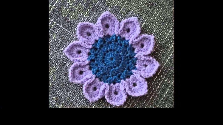 How to make a crochet flower easy