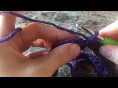 How to make a knit look crochet neck warmer