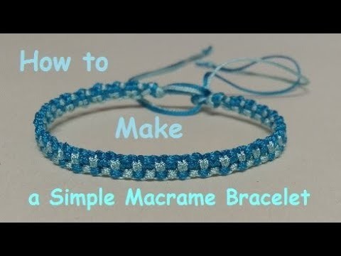 How to Make a Simple Two Tone Friendship Bracelet