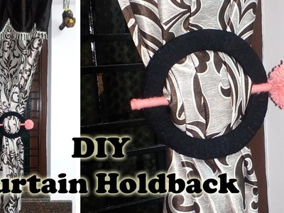 How to make curtain holdback | curtain holder