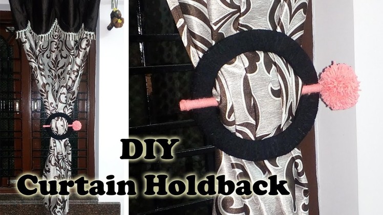 How to make curtain holdback | curtain holder
