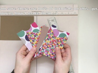 How to make easy gift card holders. pockets - DIY. Tutorial - Liz The Paper Project