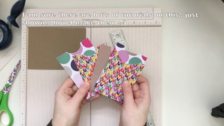 How to make easy gift card holders. pockets - DIY. Tutorial - Liz The Paper Project