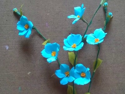 How to make paper flowers.Small Paper flowers tutorial.paper craft.